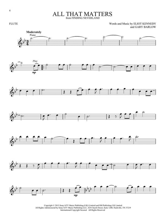 Contemporary Broadway Instrumental Play-Along for Flute 百老匯 長笛 | 小雅音樂 Hsiaoya Music