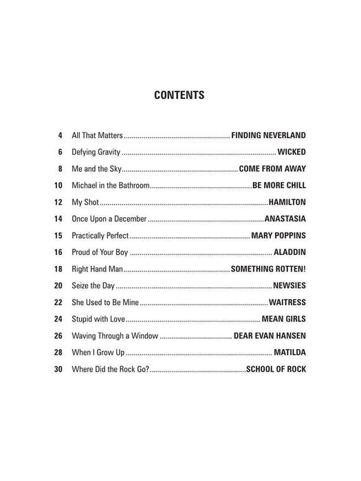 Contemporary Broadway Instrumental Play-Along for Clarinet 百老匯 豎笛 | 小雅音樂 Hsiaoya Music