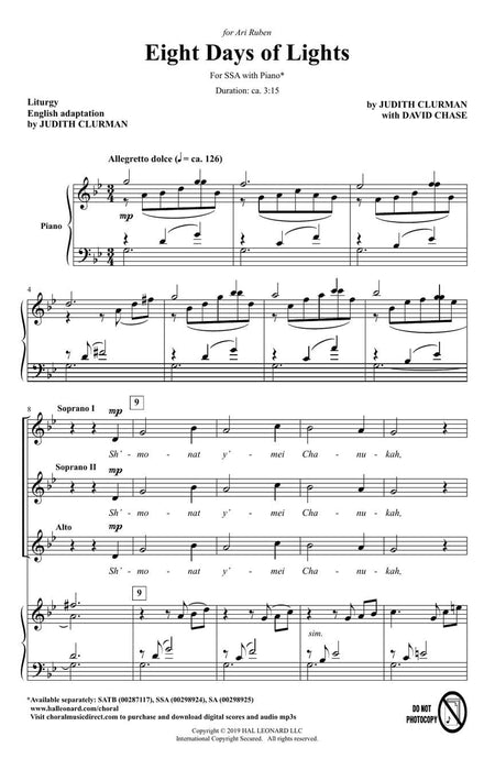 Eight Days of Lights Judith Clurman - Rejoice: Honoring the Jewish Spirit Series | 小雅音樂 Hsiaoya Music