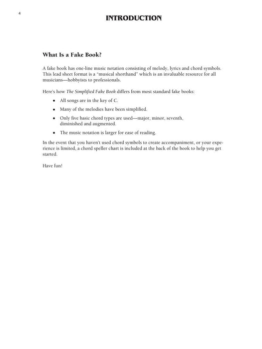 Simplified Fake Book - 2nd Edition 100 Songs in the Key of C 費克 | 小雅音樂 Hsiaoya Music