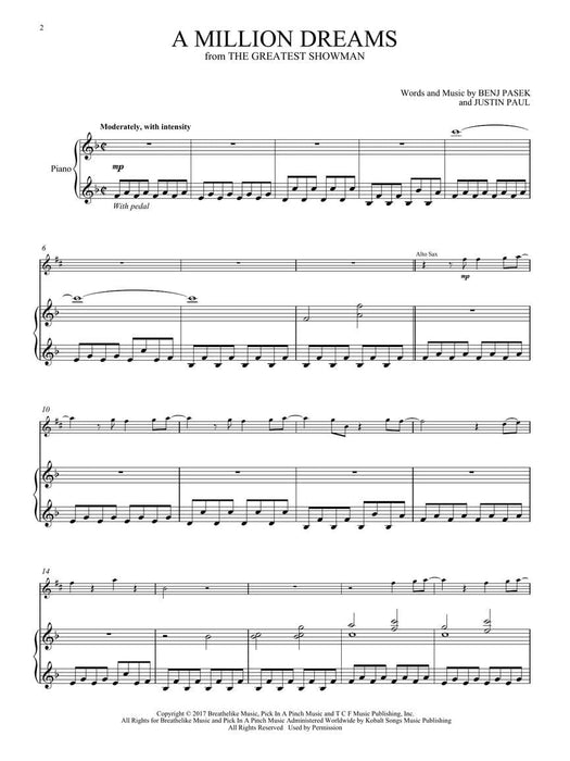 A Million Dreams (from The Greatest Showman) Alto Sax with Piano Accompaniment 中音薩氏管 鋼琴 伴奏 | 小雅音樂 Hsiaoya Music