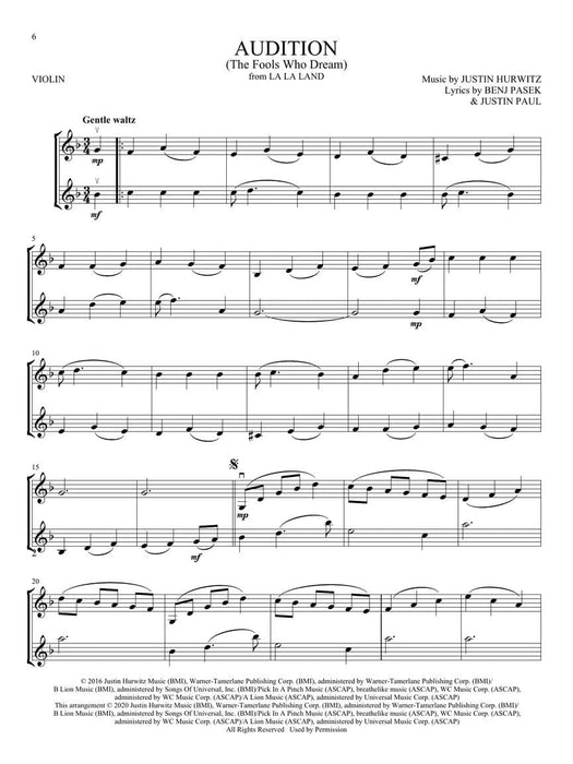 Movie Hits for Violin Duet 小提琴 二重奏 | 小雅音樂 Hsiaoya Music