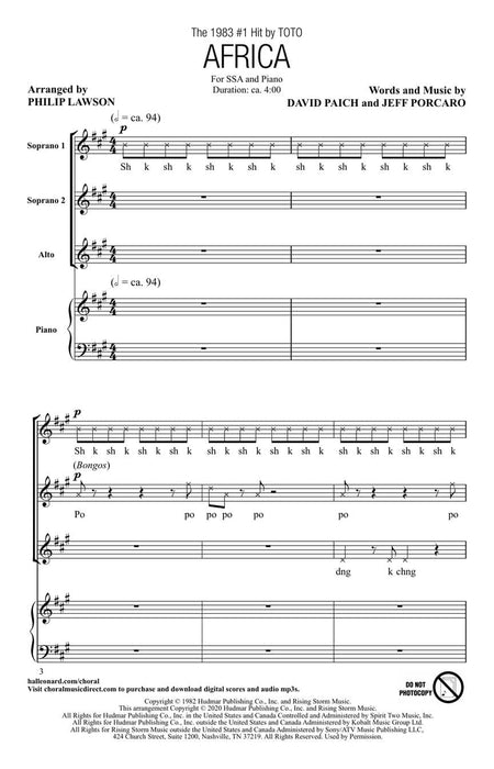 Africa | 小雅音樂 Hsiaoya Music