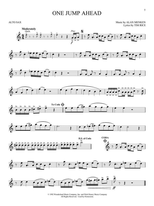 Aladdin Instrumental Play-Along for Alto Sax 中音薩氏管 | 小雅音樂 Hsiaoya Music