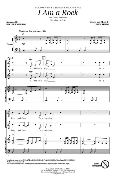 I Am a Rock | 小雅音樂 Hsiaoya Music