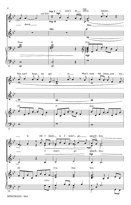 Speechless from Aladdin | 小雅音樂 Hsiaoya Music