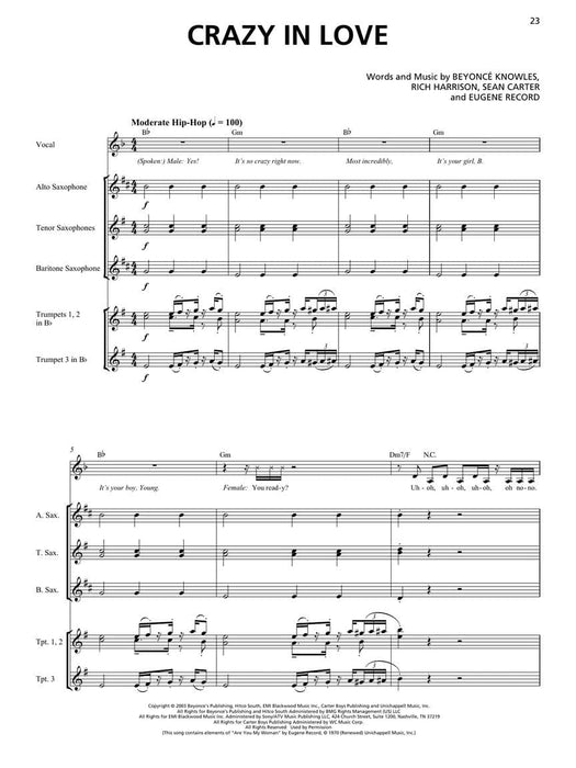 Pop Hits Horn Section Note-for-Note Transcriptions 樂節 音符 | 小雅音樂 Hsiaoya Music