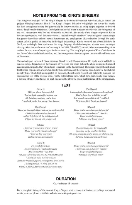 Praying The King's Singers Finding Harmony 和聲 | 小雅音樂 Hsiaoya Music