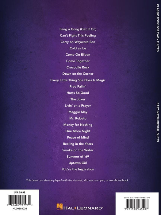 Classic Rock for Two Flutes Easy Instrumental Duets 長笛 二重奏 | 小雅音樂 Hsiaoya Music