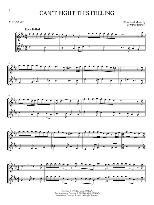 Classic Rock for Two Alto Saxes Easy Instrumental Duets 中音 二重奏 | 小雅音樂 Hsiaoya Music