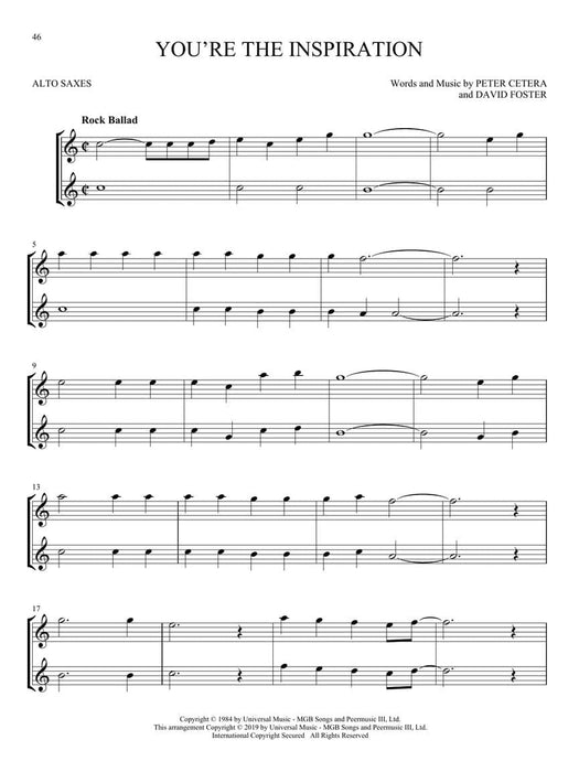 Classic Rock for Two Alto Saxes Easy Instrumental Duets 中音 二重奏 | 小雅音樂 Hsiaoya Music