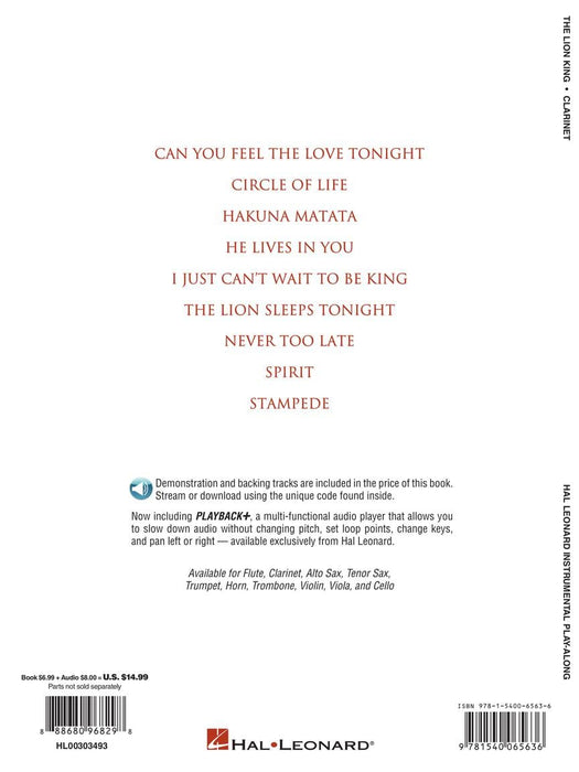 The Lion King for Clarinet Instrumental Play-Along 豎笛 | 小雅音樂 Hsiaoya Music