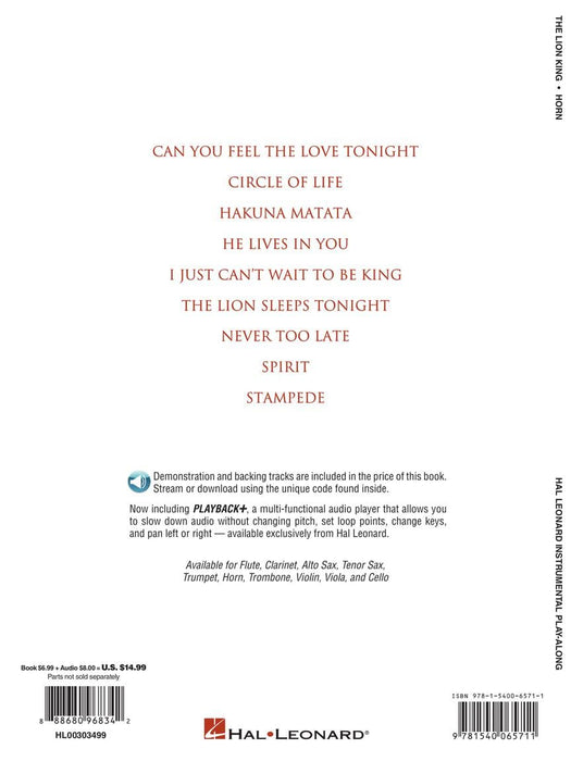 The Lion King for Horn Instrumental Play-Along 法國號 | 小雅音樂 Hsiaoya Music