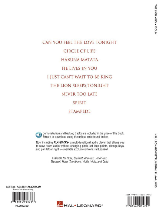 The Lion King for Violin Instrumental Play-Along 小提琴 | 小雅音樂 Hsiaoya Music