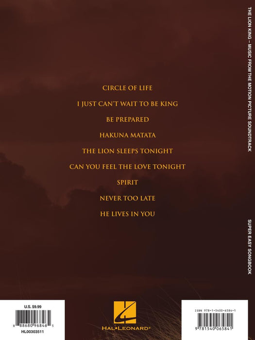 The Lion King - Super Easy Songbook | 小雅音樂 Hsiaoya Music