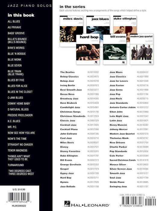 Jazz Blues - 2nd Edition Jazz Piano Solos Series Volume 2 藍調 爵士音樂鋼琴 獨奏 | 小雅音樂 Hsiaoya Music