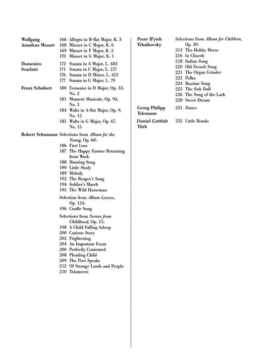 Great Easier Piano Literature 100 Favorite Original Pieces by Major Composers 鋼琴 小品 | 小雅音樂 Hsiaoya Music