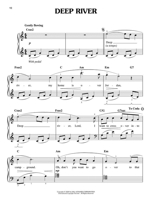 African-American Spirituals arr. Phillip Keveren The Phillip Keveren Series Easy Piano 鋼琴 | 小雅音樂 Hsiaoya Music