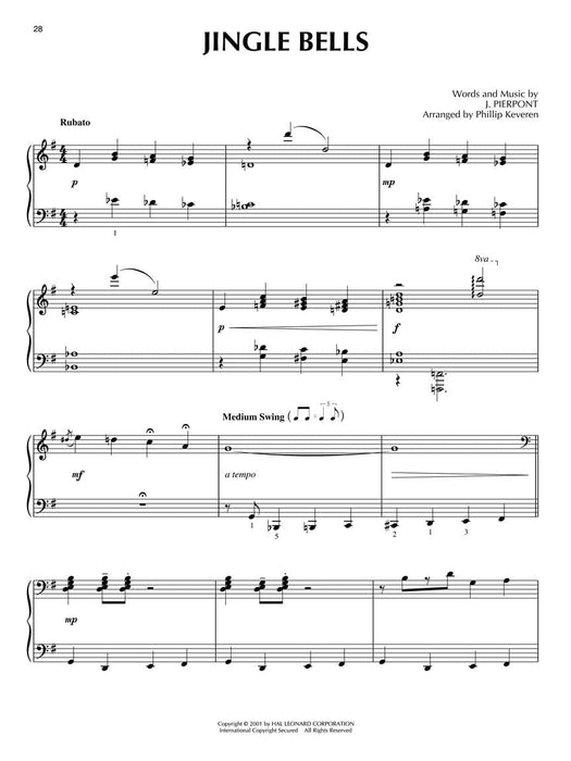 Jingle Jazz arr. Phillip Keveren The Phillip Keveren Series Piano Solo 爵士音樂 鋼琴 獨奏 | 小雅音樂 Hsiaoya Music