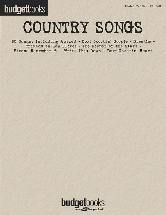 Country Songs Budget Books | 小雅音樂 Hsiaoya Music