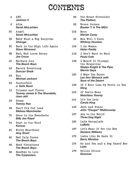 Pop/Rock Budget Books | 小雅音樂 Hsiaoya Music