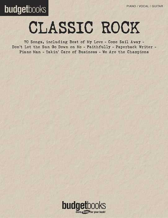 Classic Rock Budget Books | 小雅音樂 Hsiaoya Music