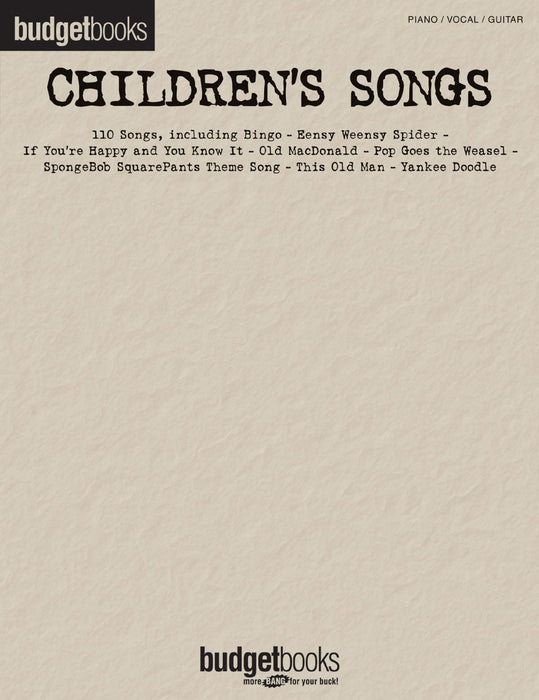 Children's Songs Budget Books | 小雅音樂 Hsiaoya Music