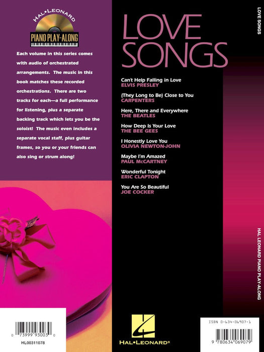 Love Songs Piano Play-Along Volume 7 鋼琴 | 小雅音樂 Hsiaoya Music