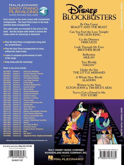Disney Blockbusters Easy Piano Play-Along Volume 11 鋼琴 | 小雅音樂 Hsiaoya Music