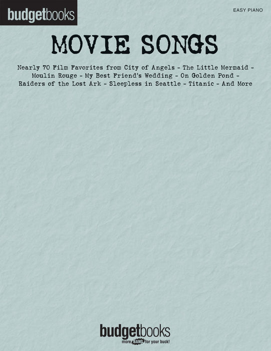 Movie Songs Easy Piano Budget Books 鋼琴 | 小雅音樂 Hsiaoya Music