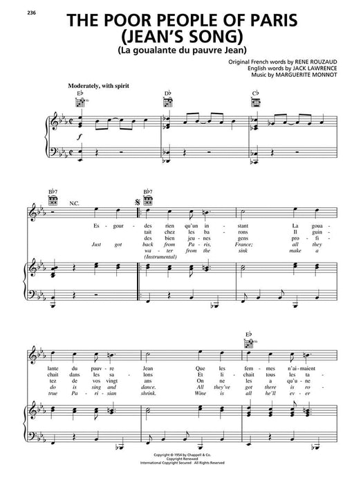 The Big Book of French Songs Popular Songs, Movie Hits, Musical Theatre Songs, Folksongs 民謠 | 小雅音樂 Hsiaoya Music