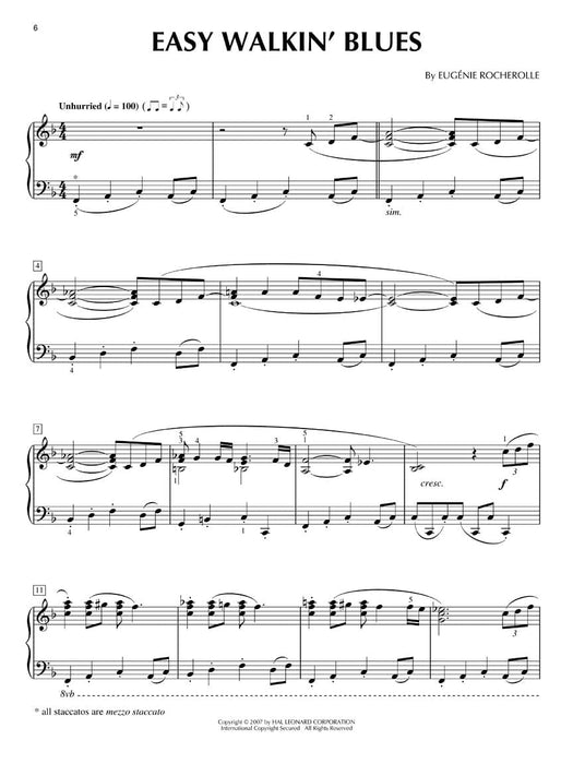 Swingin' the Blues The Eugénie Rocherolle Series Intermediate Piano Solos 藍調 鋼琴 獨奏 | 小雅音樂 Hsiaoya Music