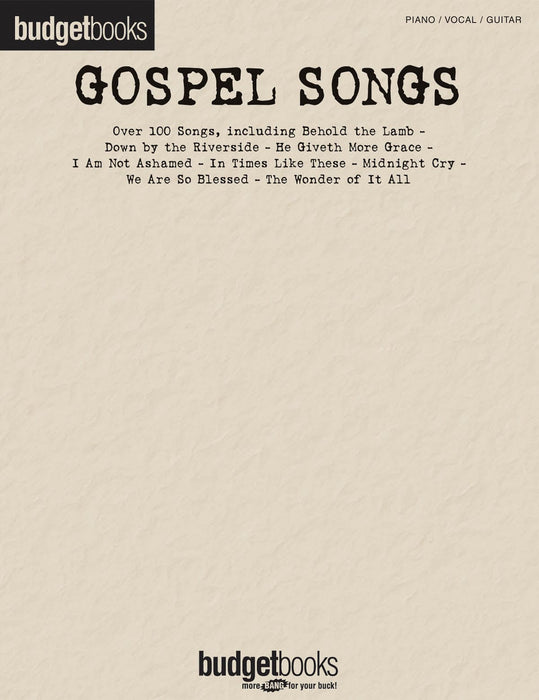 Gospel Songs Budget Books | 小雅音樂 Hsiaoya Music
