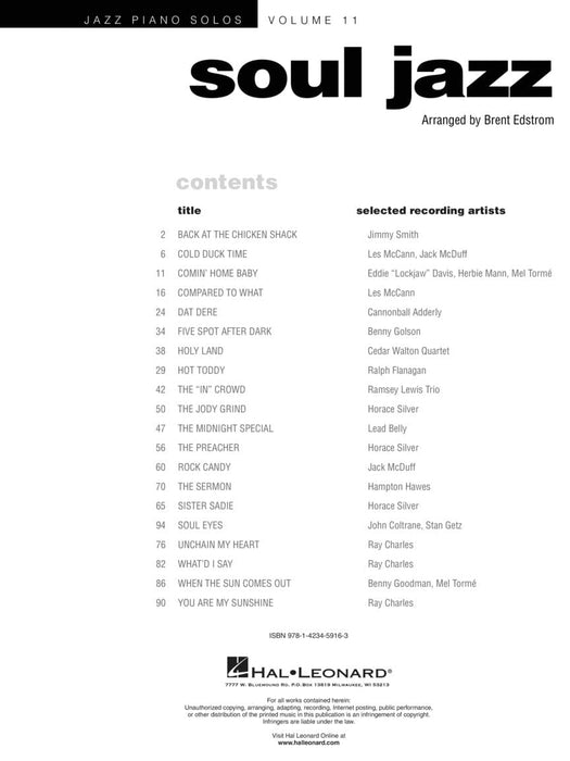 Soul Jazz Jazz Piano Solos Series Volume 11 爵士音樂 鋼琴 獨奏 | 小雅音樂 Hsiaoya Music