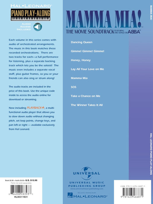 Mamma Mia! - The Movie Piano Play-Along Volume 73 鋼琴 | 小雅音樂 Hsiaoya Music