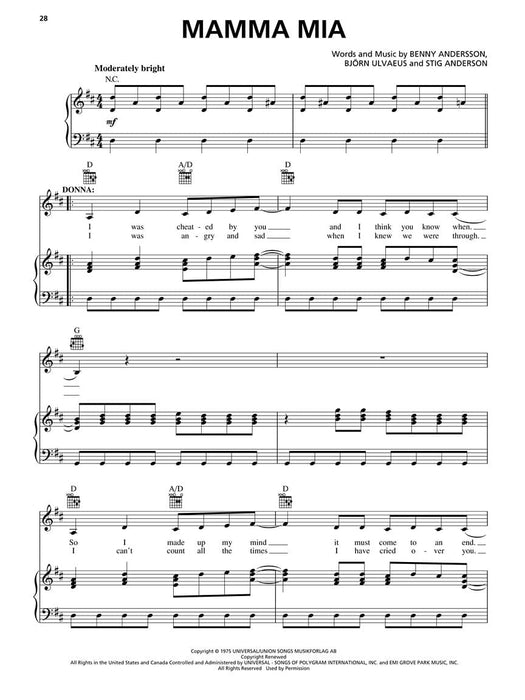 Mamma Mia! - The Movie Piano Play-Along Volume 73 鋼琴 | 小雅音樂 Hsiaoya Music
