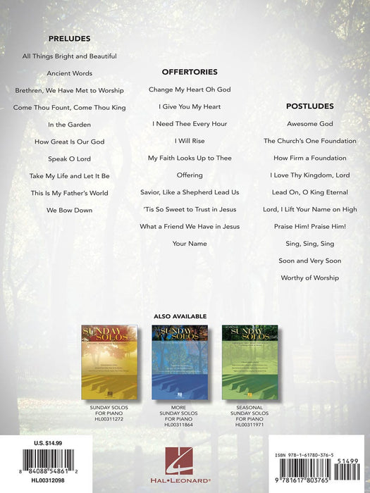 Even More Sunday Solos for Piano Preludes, Offertories & Postludes 獨奏 鋼琴 前奏曲 後奏曲 | 小雅音樂 Hsiaoya Music
