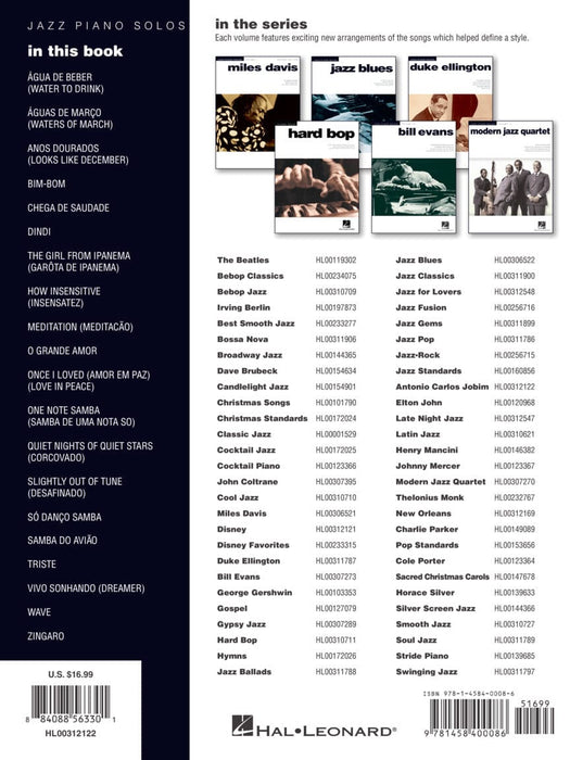 Antonio Carlos Jobim Jazz Piano Solos Series Volume 17 爵士音樂鋼琴 獨奏 | 小雅音樂 Hsiaoya Music