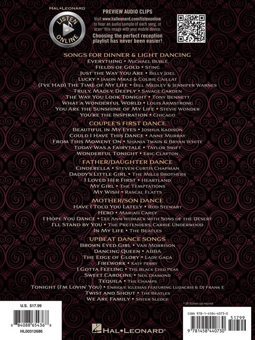 The Wedding Reception Songbook Includes Access to Online Audio | 小雅音樂 Hsiaoya Music