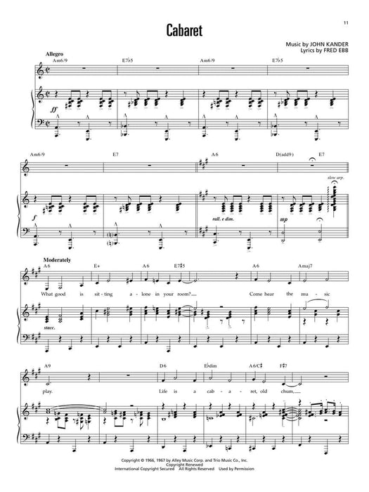 The Complete Cabaret Collection Vocal Selections - Souvenir Edition | 小雅音樂 Hsiaoya Music