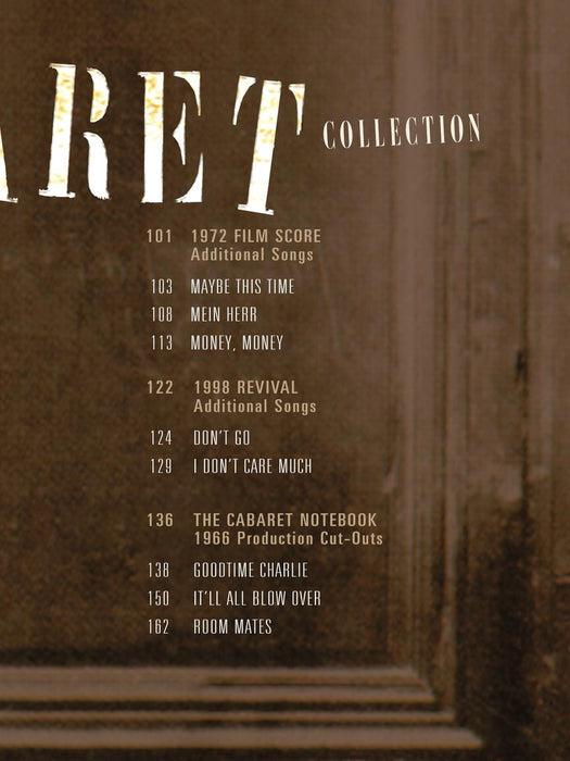 The Complete Cabaret Collection Vocal Selections - Souvenir Edition | 小雅音樂 Hsiaoya Music