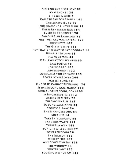 Leonard Cohen Anthology | 小雅音樂 Hsiaoya Music