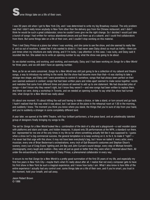 Songs for a New World | 小雅音樂 Hsiaoya Music