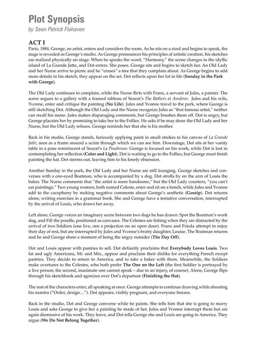 Sunday in the Park with George - Revised Edition Vocal Selections | 小雅音樂 Hsiaoya Music