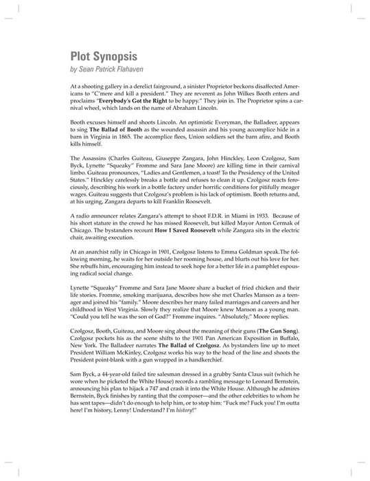 Stephen Sondheim - Assassins Vocal Selections | 小雅音樂 Hsiaoya Music