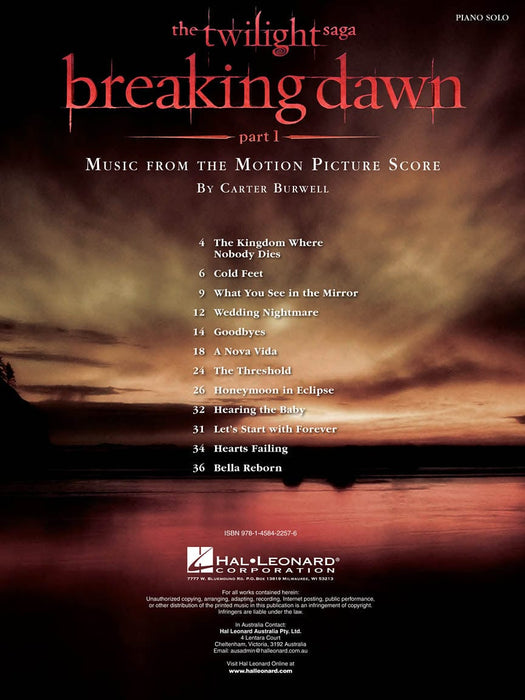 Twilight - Breaking Dawn, Part 1 Music from the Motion Picture Score | 小雅音樂 Hsiaoya Music