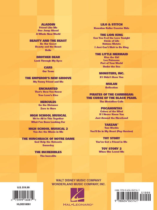 Disney Mega-Hit Movies 38 Contemporary Classics from The Little Mermaid to High School Musical 2 | 小雅音樂 Hsiaoya Music