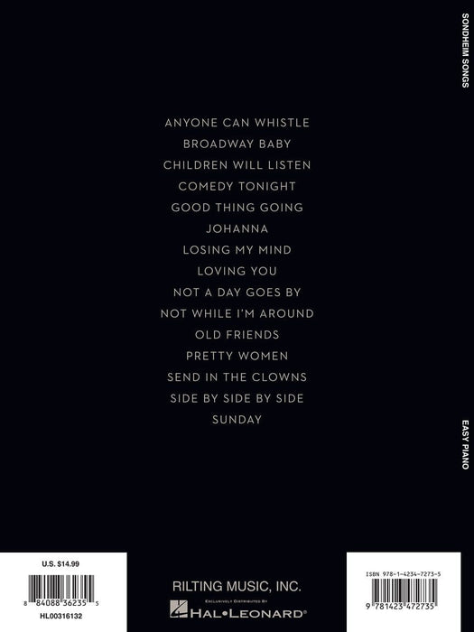 Sondheim Songs for Easy Piano 鋼琴 | 小雅音樂 Hsiaoya Music