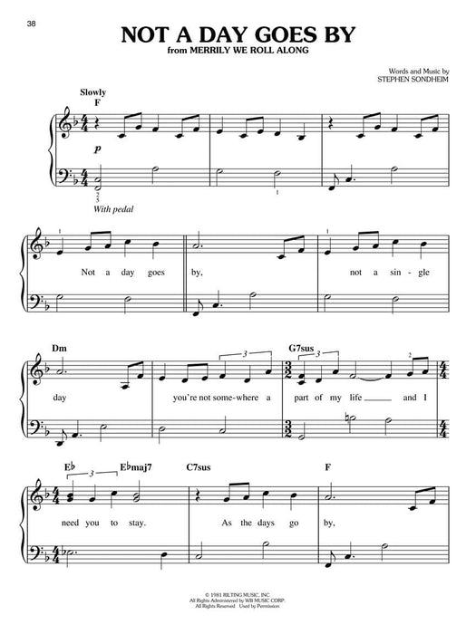 Sondheim Songs for Easy Piano 鋼琴 | 小雅音樂 Hsiaoya Music