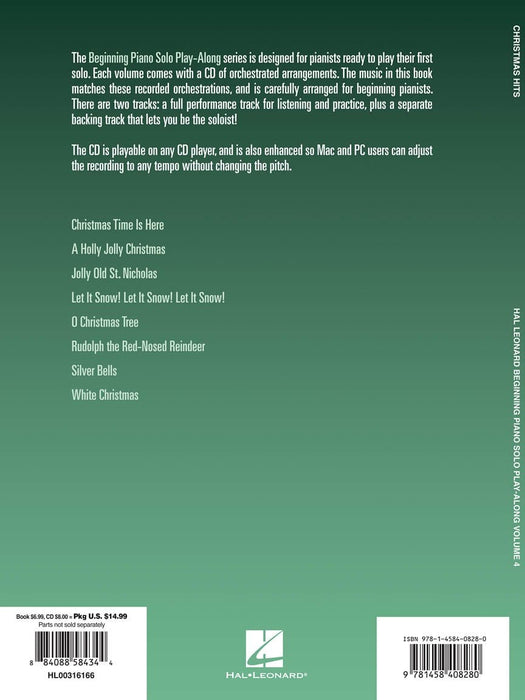 Christmas Hits Beginning Piano Solo Play-Along Volume 4 鋼琴 獨奏 | 小雅音樂 Hsiaoya Music
